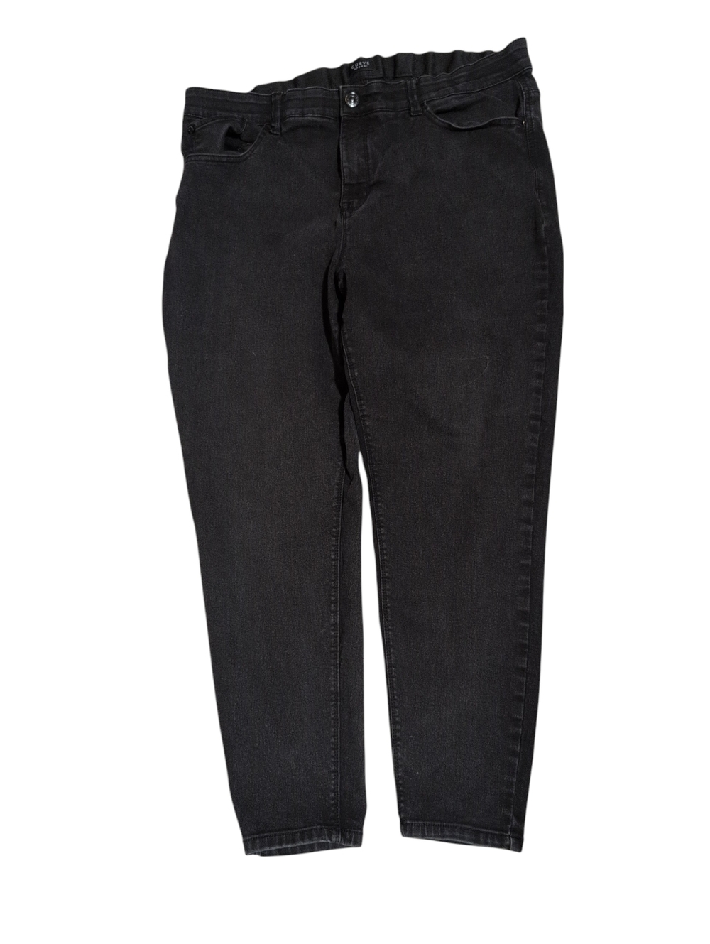 Curve Appeal Black Jeans Women’s 20W Plus Size Stretch Straight Leg Mid Rise